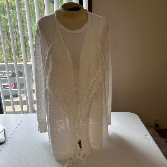 Lilly Pulitzer lucita cardigan Size L White - Picture 1 of 8